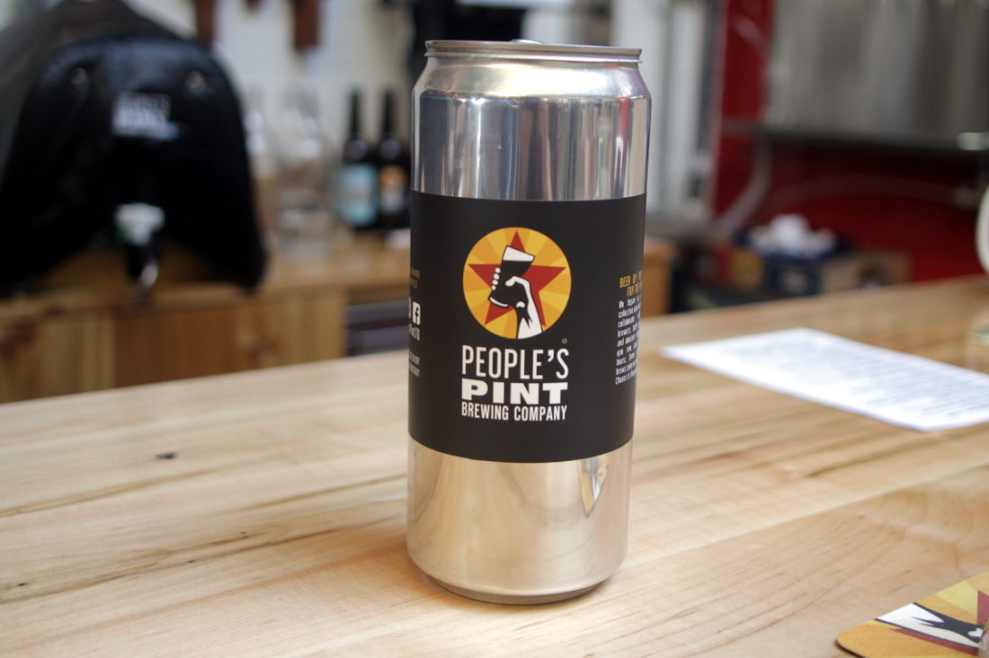 People's Pint is joining the quickly expanding list of breweries who package their beer in crowlers.