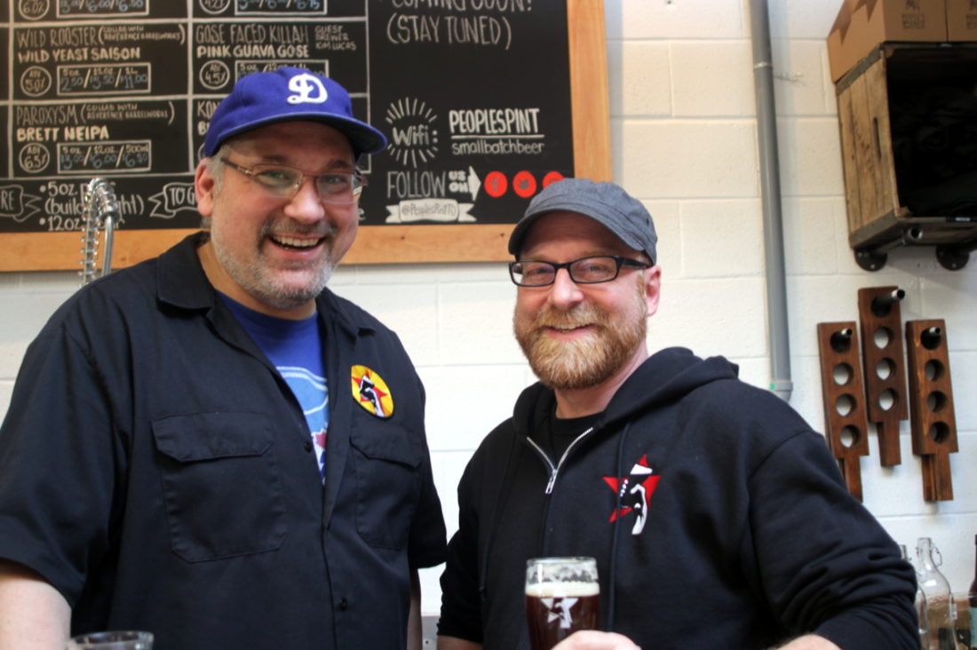 Peter Caira and Doug Appeldoorn are the two homebrewers turned brewery owners behind People's Pint.