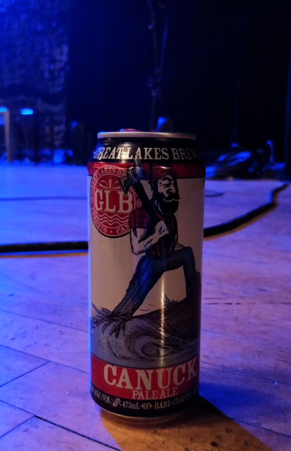 Great Lakes Canuck is the bright spot in the beer lineup at Massey, and for that matter at many entertainment venues. Photo