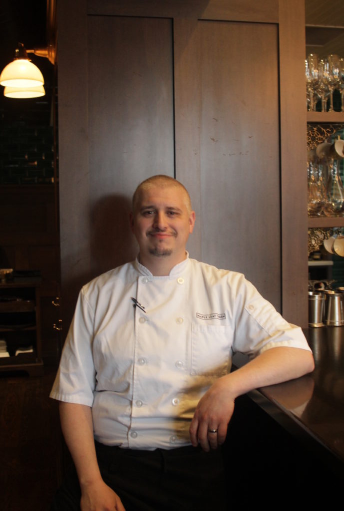 Chef Jesse Vallins is the head chef at Maple Leaf Tavern and a partner in Merit Brewing. 